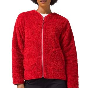 Lululemon Oh So Sherpa Full Zip Dark Red Size 6